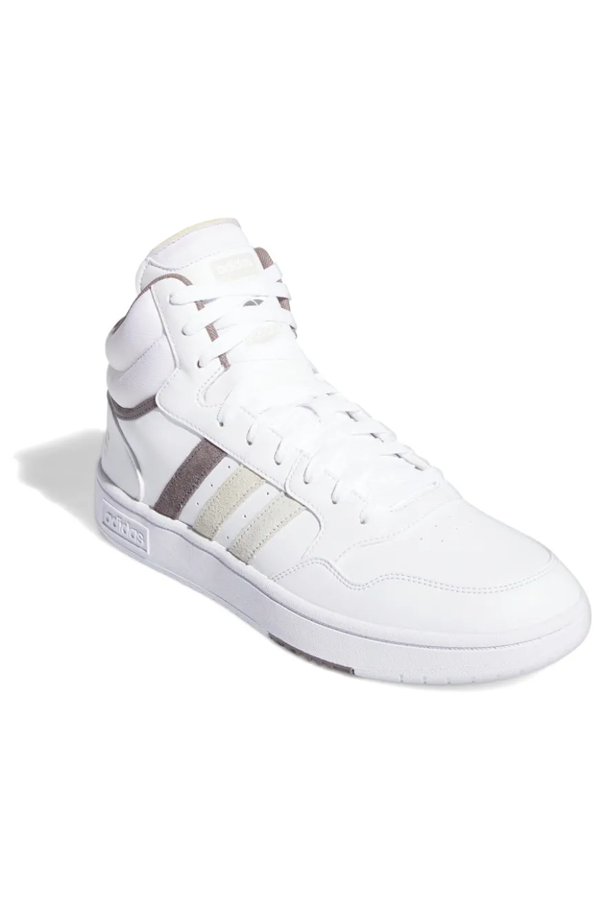 Sneakers mid-cut weiße mit Schnürsenkeln Adidas HOOPS 3.0 MID