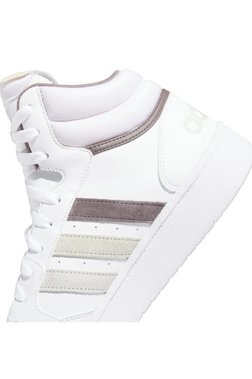 Sneakers mid-cut weiße mit Schnürsenkeln Adidas HOOPS 3.0 MID