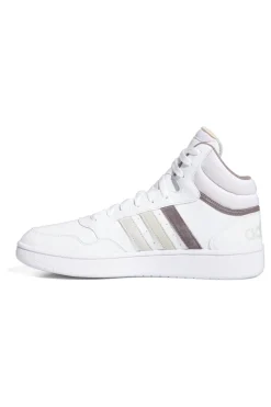 Sneakers mid-cut weiße mit Schnürsenkeln Adidas HOOPS 3.0 MID