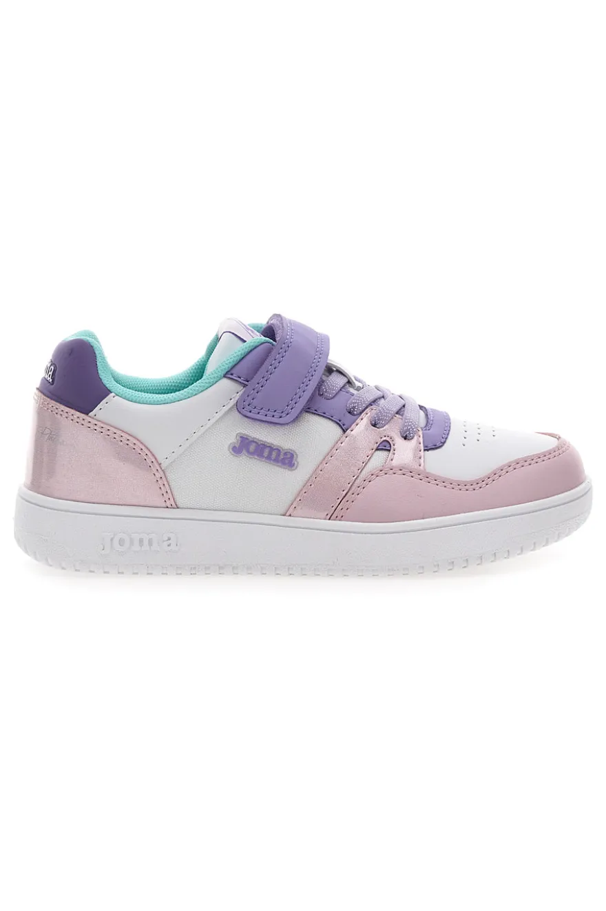 Sneakers Multicolor Con Strappo in Velcro Joma Platea Low Jr 2519