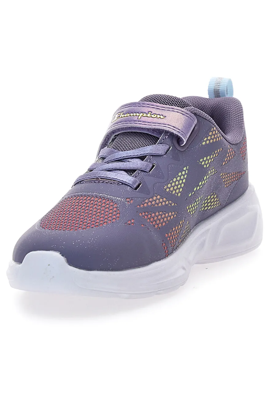Sneakers multicolor in mesh con luci Champion Wave Tri G PS