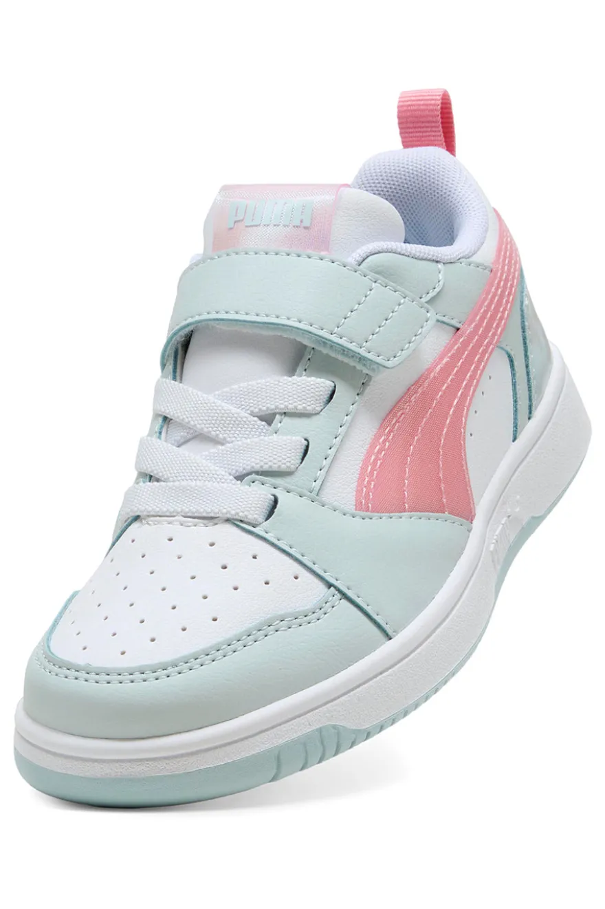 Sneakers multicolor pastello con chiusura a strappo Puma Rebound V6 Lo Space Belle AC+ PS