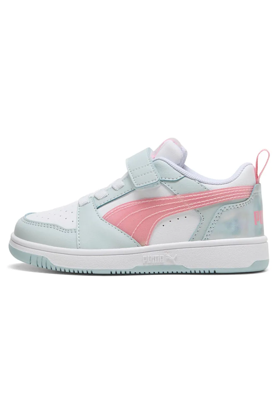 Sneakers multicolor pastello con chiusura a strappo Puma Rebound V6 Lo Space Belle AC+ PS