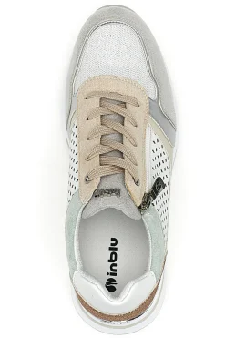 Sneakers multicolore traforate con zip e zeppa Inblu 481IN