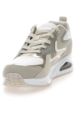 Sneakers natural con dettagli metallici e suola Air Skechers Uno Gen1 Color Surge