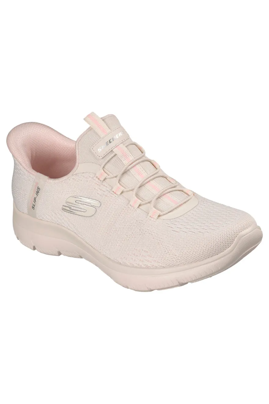 Sneakers natural slip-ins con lacci elastici Skechers Summits dream chaser