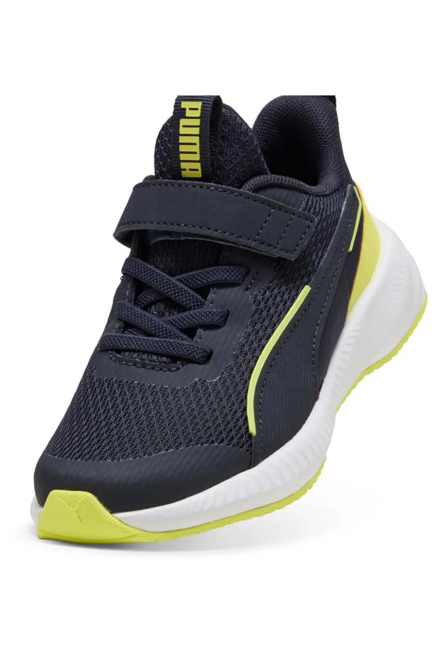 Sneakers Navy con Dettagli Gialli Fluo PUMA Flyer 3 AC+ PS