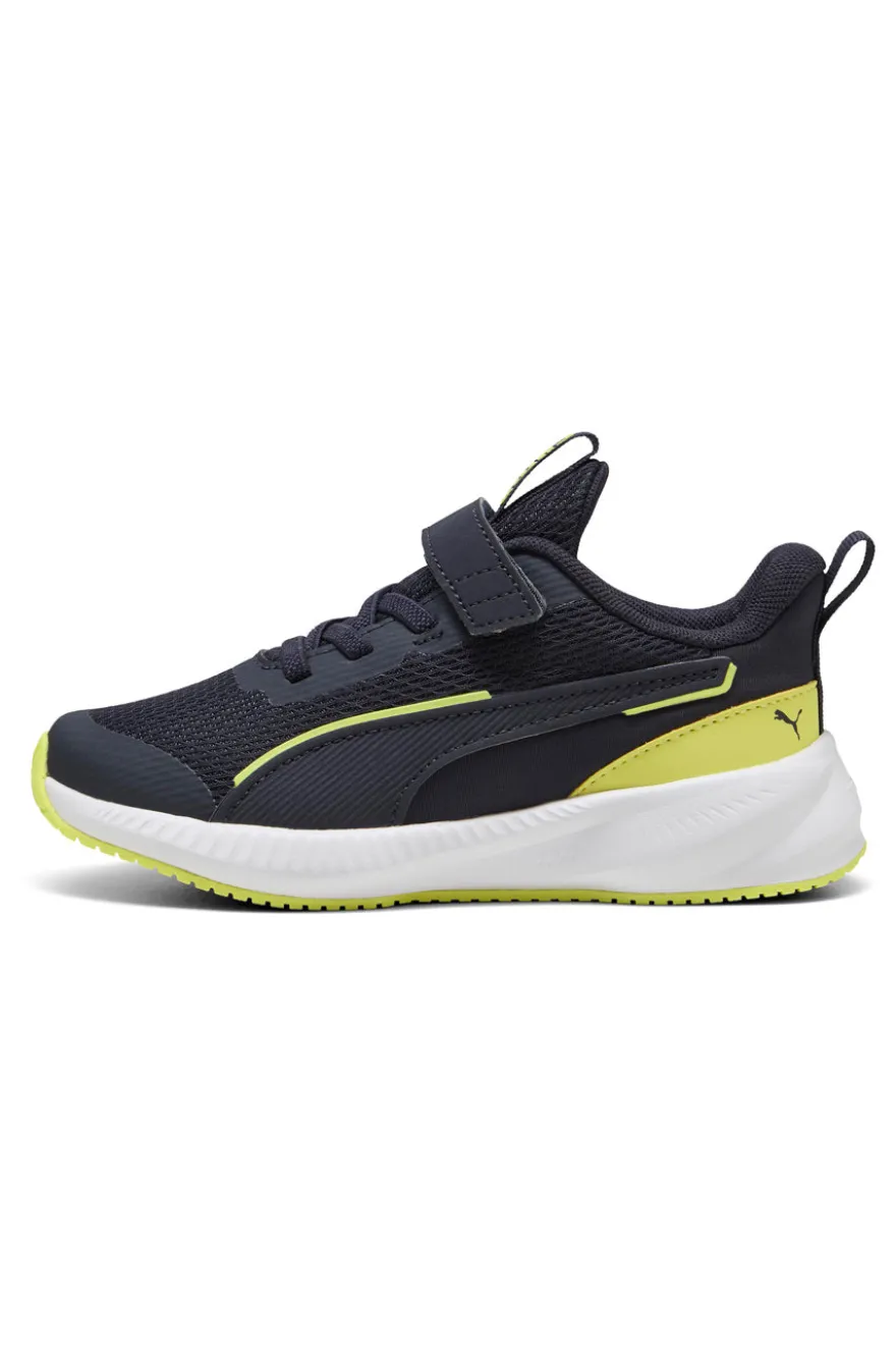 Sneakers Navy con Dettagli Gialli Fluo PUMA Flyer 3 AC+ PS