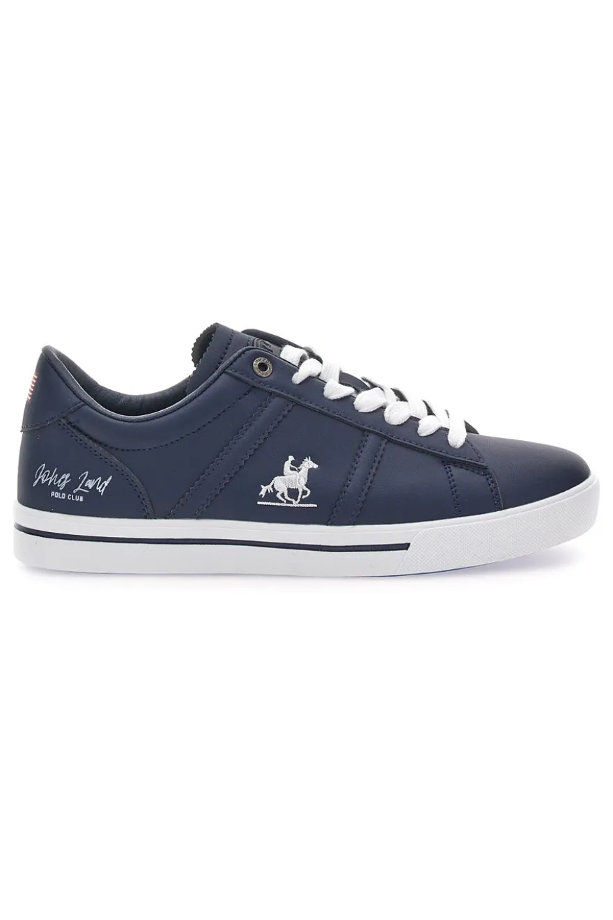 Sneakers Navy con Lacci Bianchi U.S.G.POLO SUMMY LTX