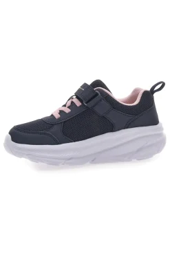 Sneakers Navy con Lacci Elastici e Logo Rosa CHAMPION HRO G PS Low Cut Shoe