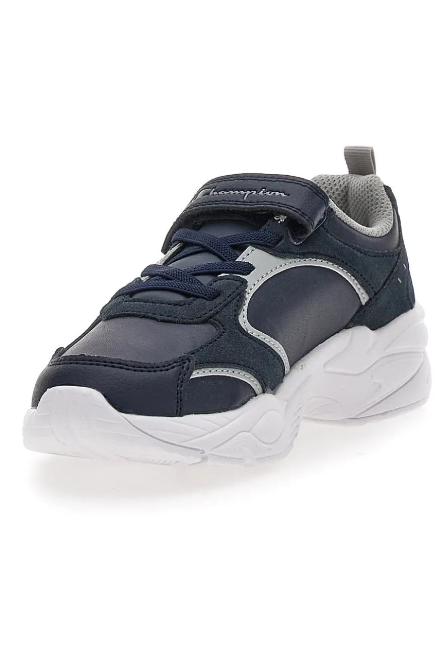 Sneakers navy con velcro champion count b ps