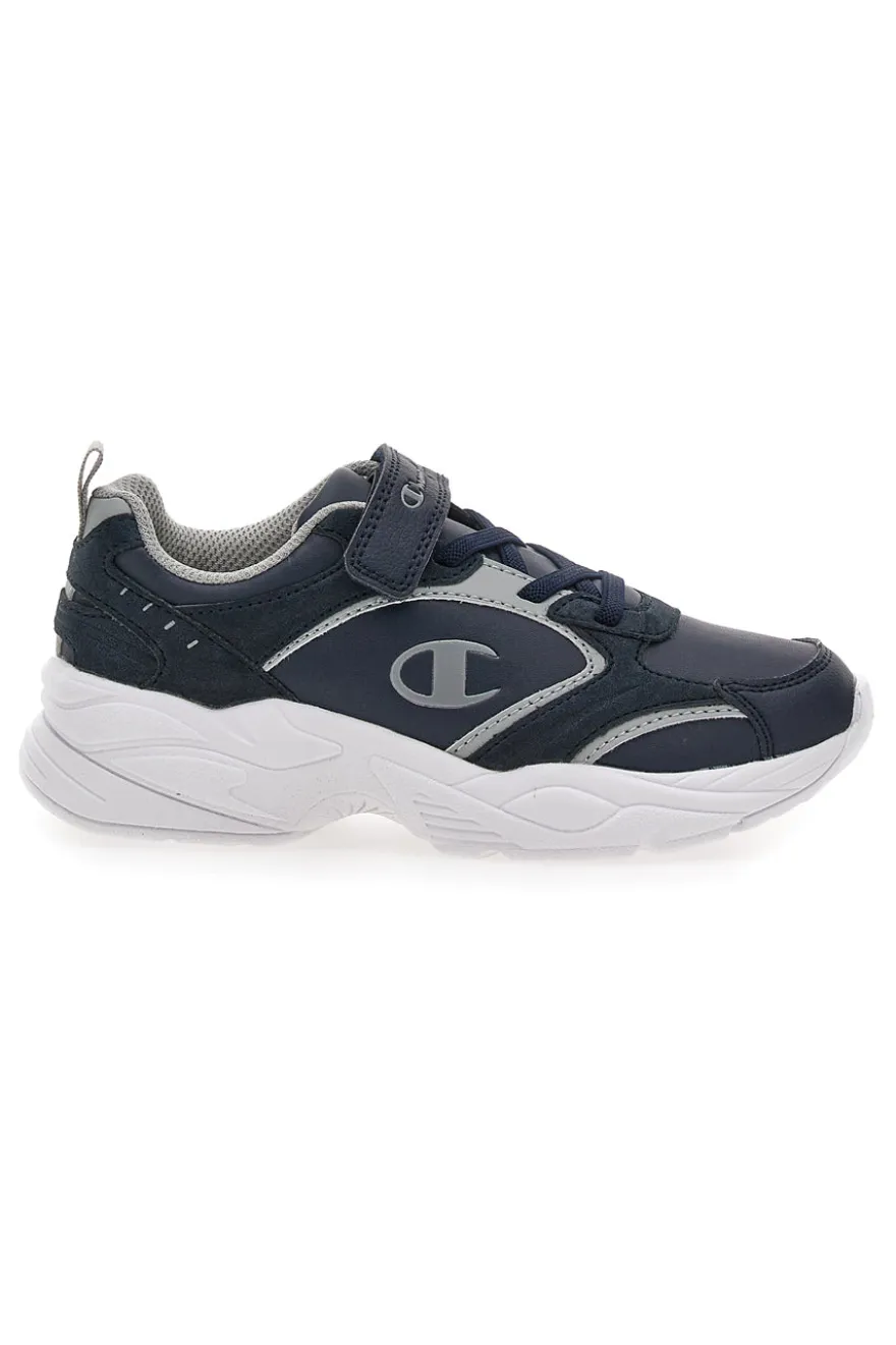 Sneakers navy con velcro champion count b ps