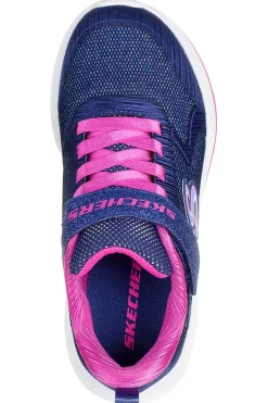 Sneakers navy glitterate con chiusura a strappo Wave 92 Skechers