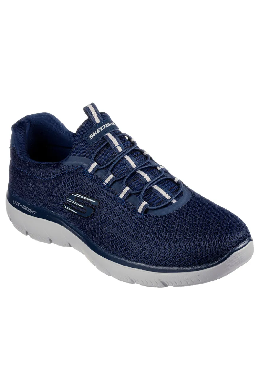 Sneakers Navy Vegan Con Tomaia in Mesh SKECHERS SUMMITS