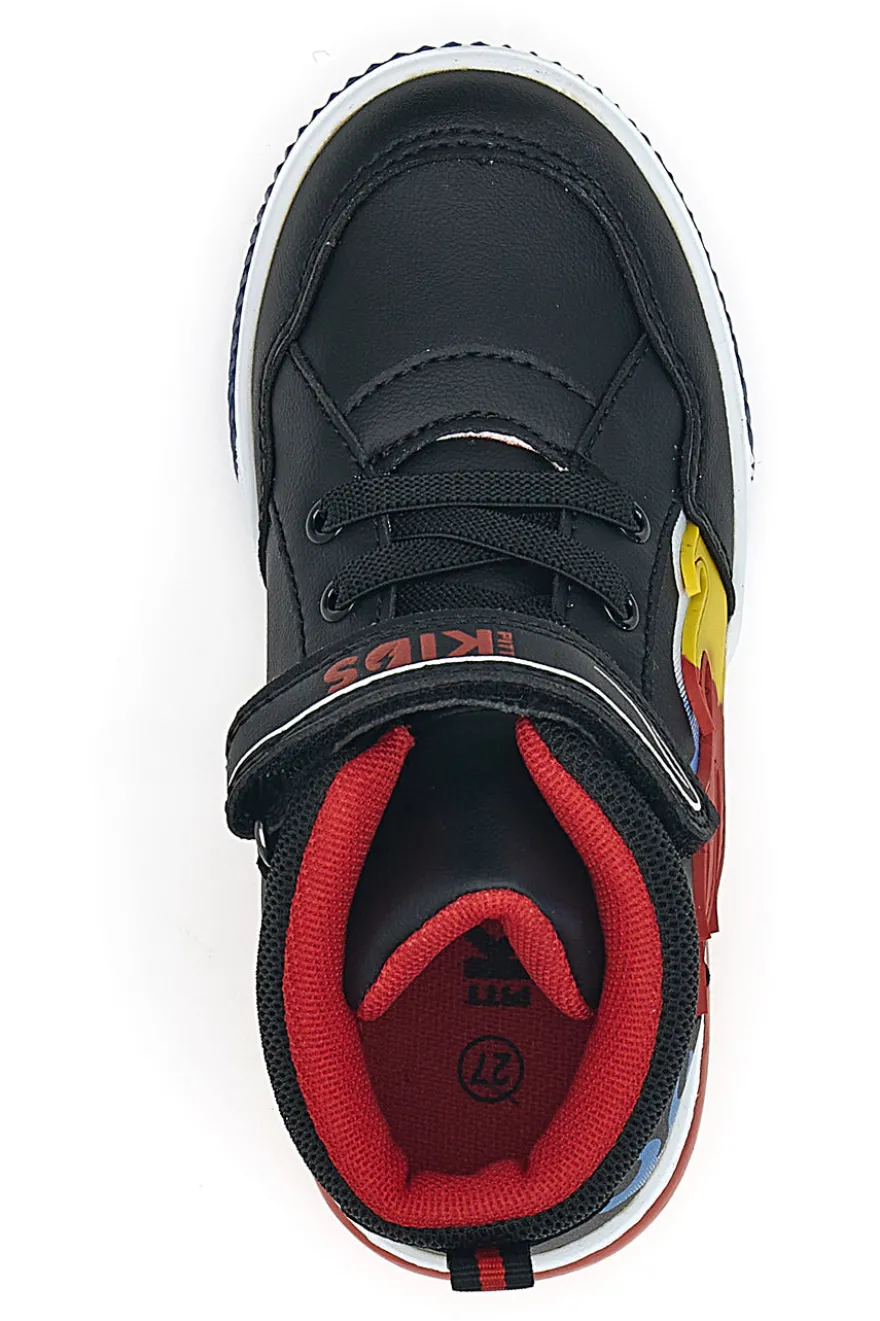Sneakers nere alte con fiamme e luci Pitt Kids 114