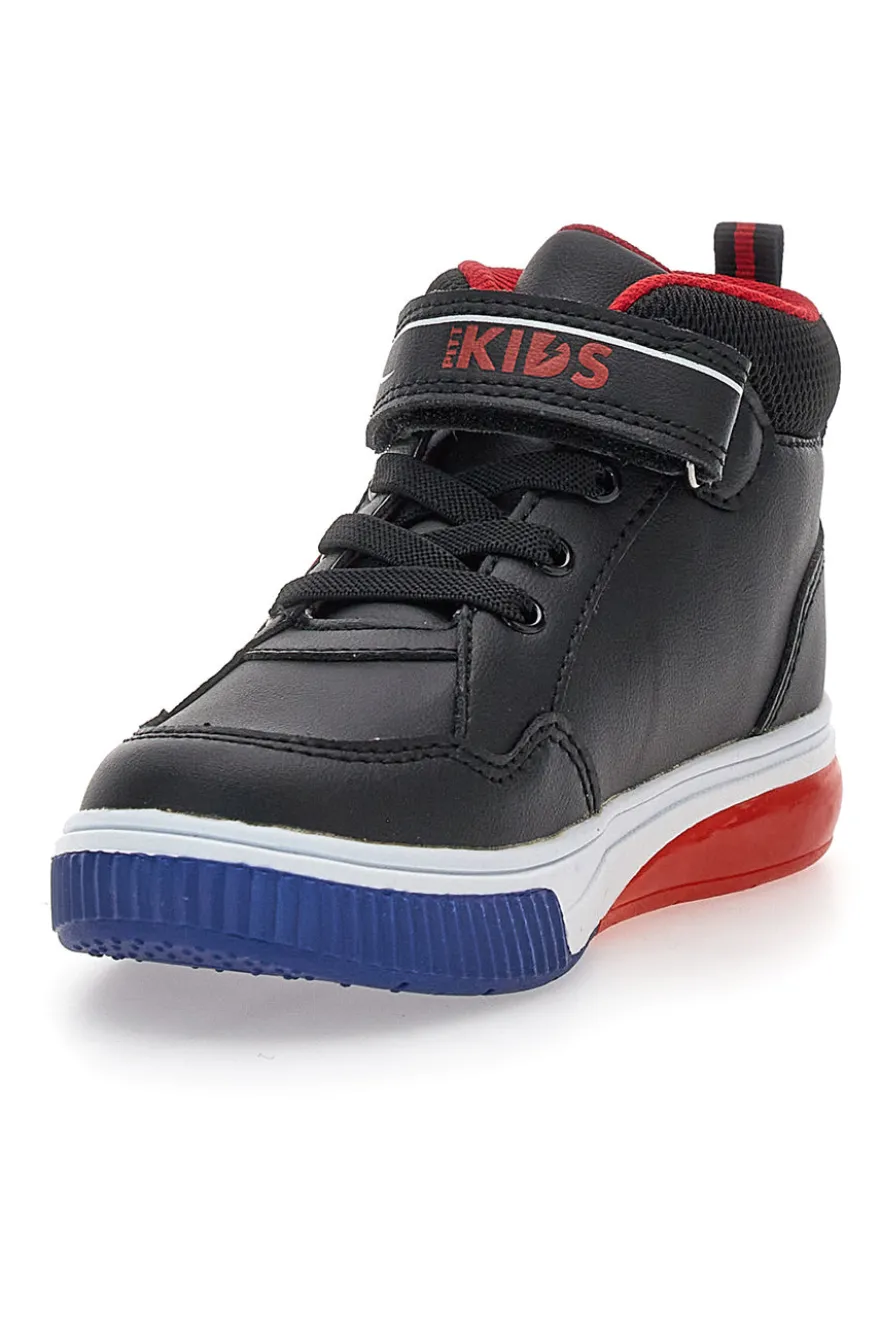 Sneakers nere alte con fiamme e luci Pitt Kids 114