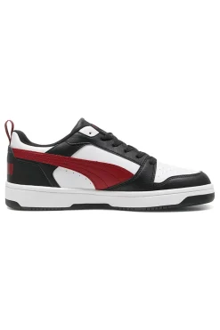 Sneakers Nere Bianche e Rosse Puma Rebound V6 Low
