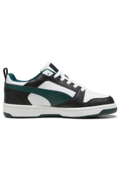 Sneakers Nere Bianche e Verdi Puma Rebound V6 Low Jr