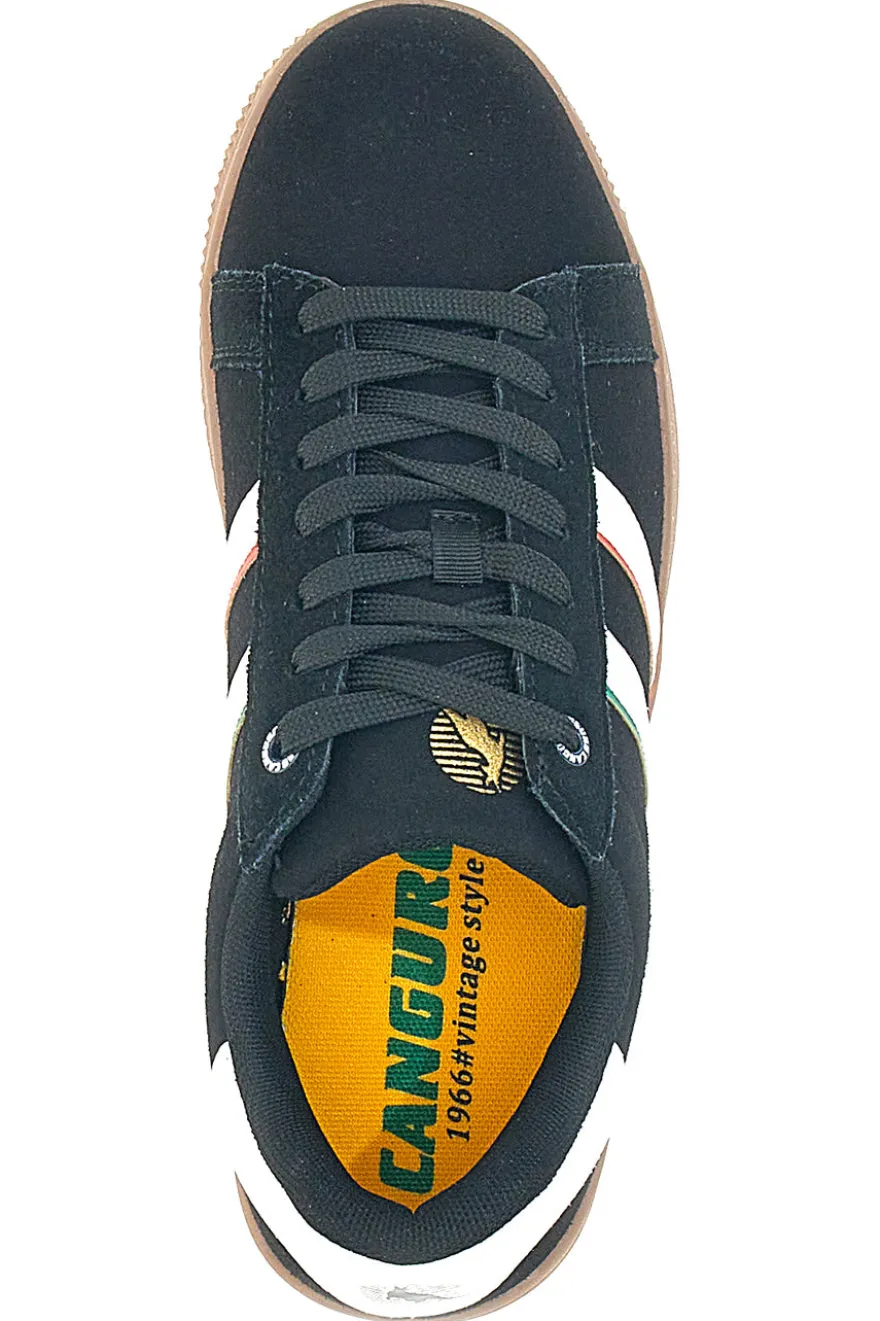 Sneakers nere con bande bianche CANGURO 591