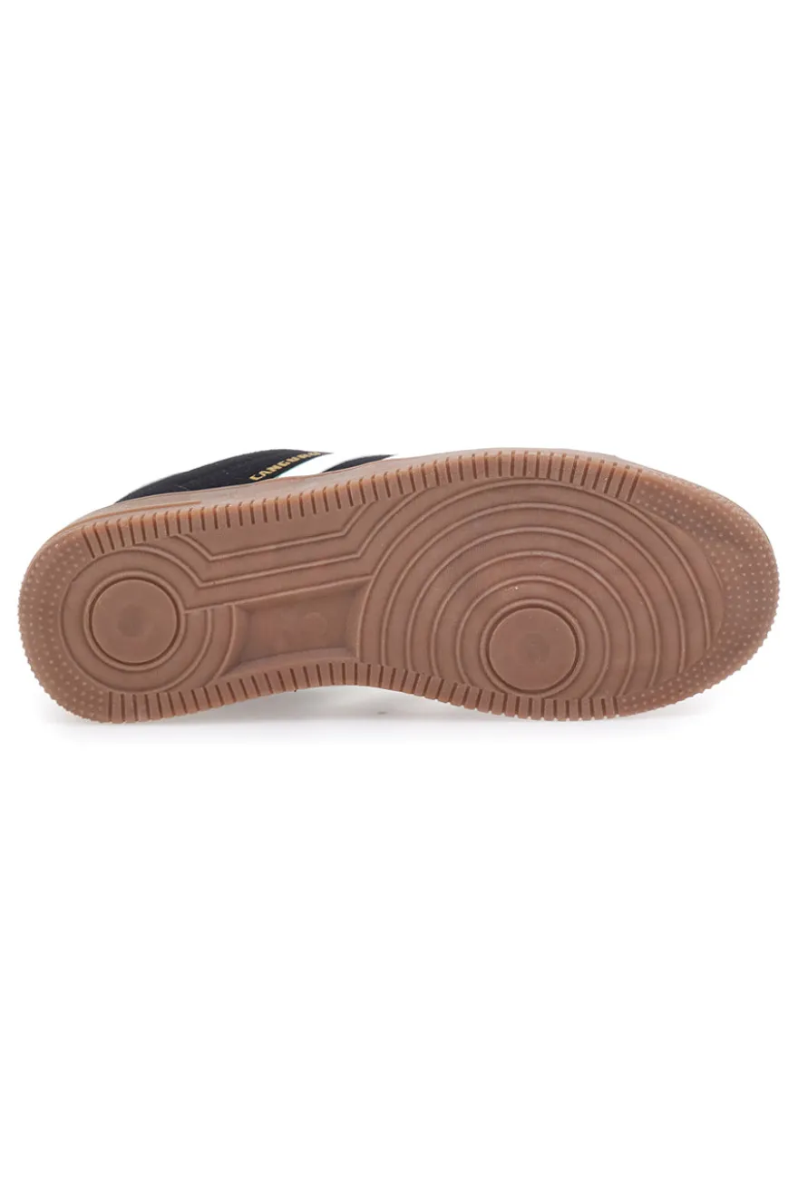 Sneakers nere con bande bianche CANGURO 591