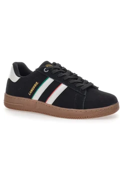 Sneakers nere con bande bianche CANGURO 591