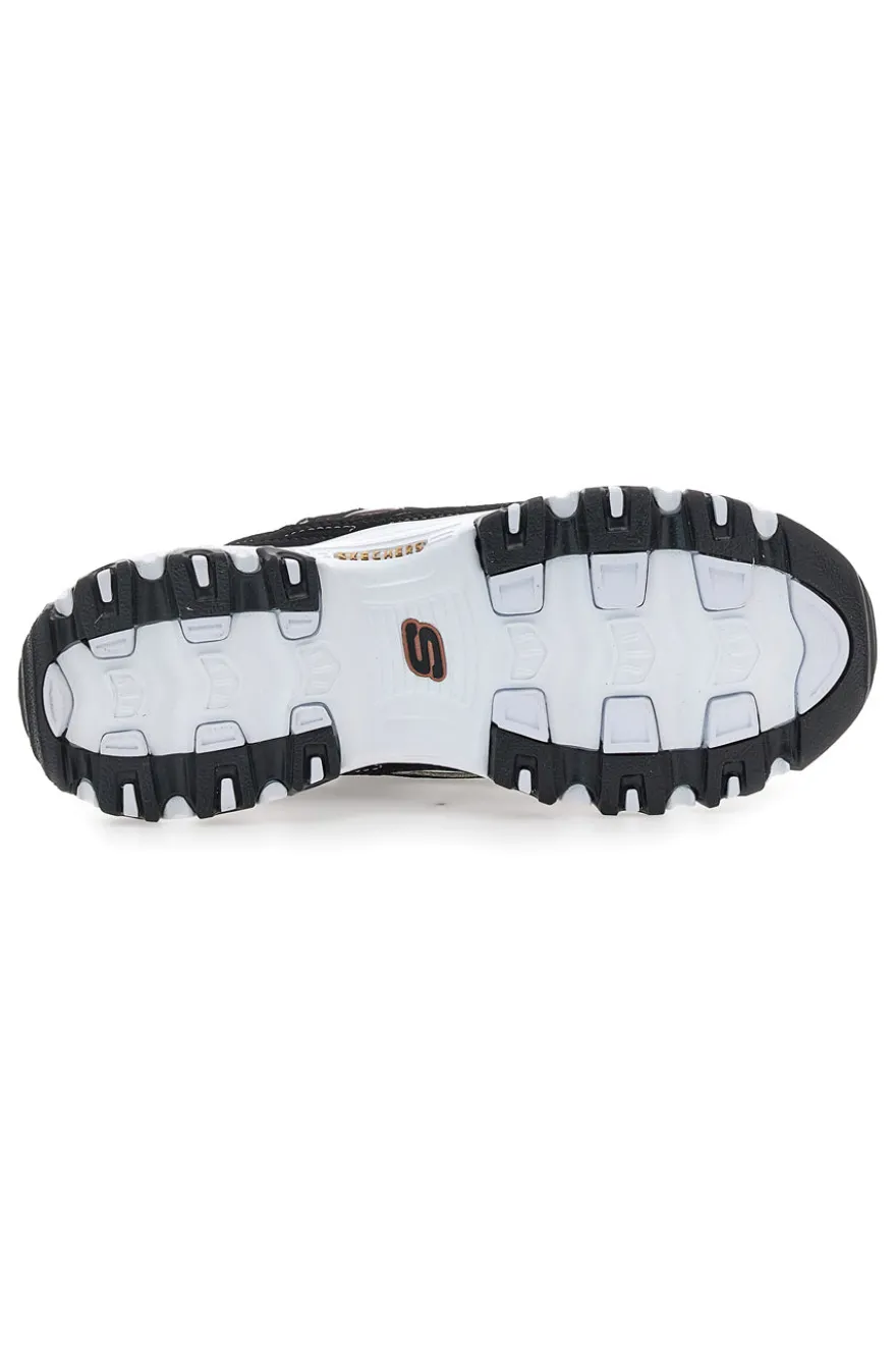 Sneakers nere con dettagli rose gold e Memory Foam Skechers D'Lites Devoted Fan