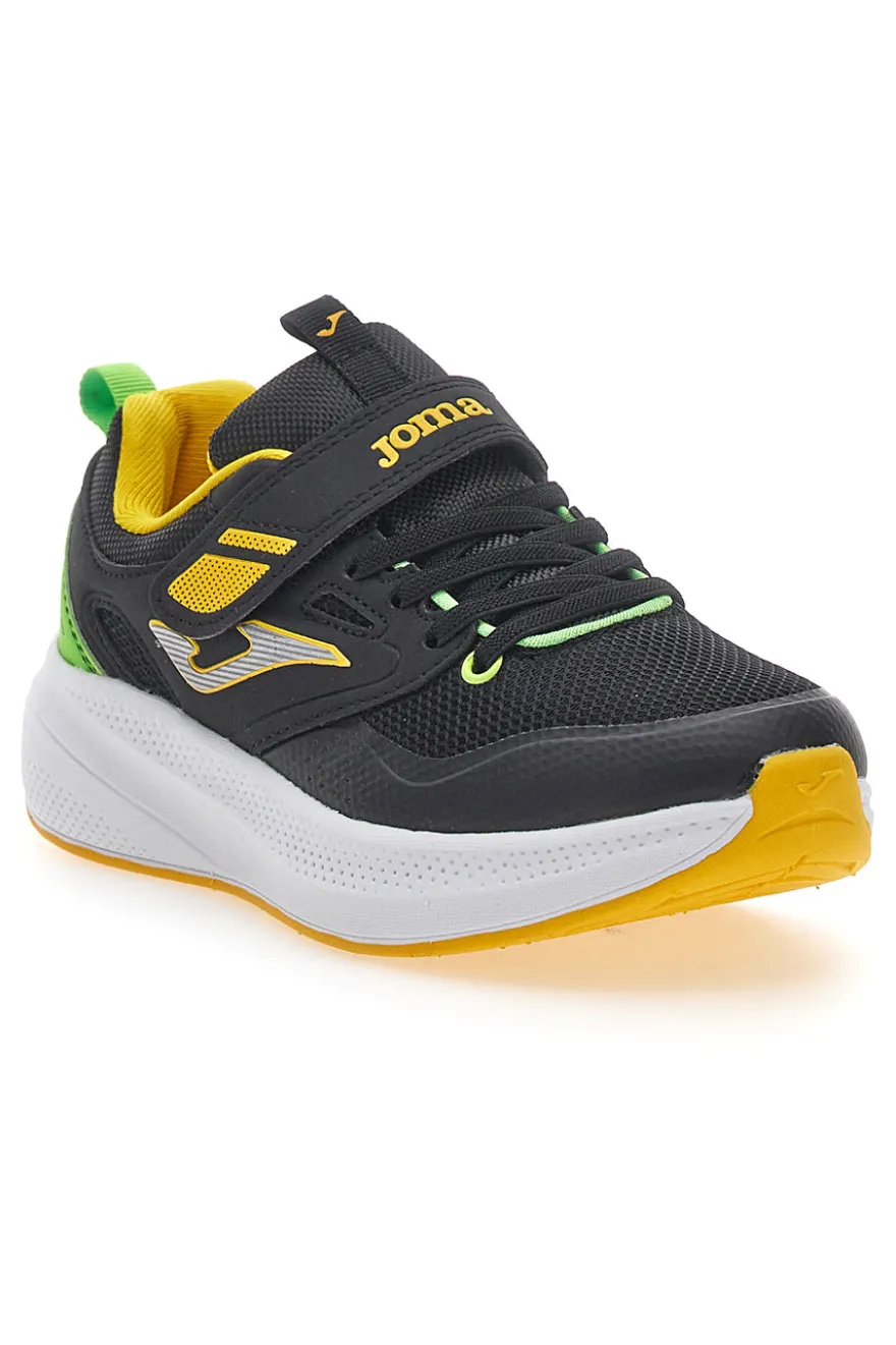 Sneakers Nere con Dettagli Gialli e Verdi JOMA FERRO J5 2501