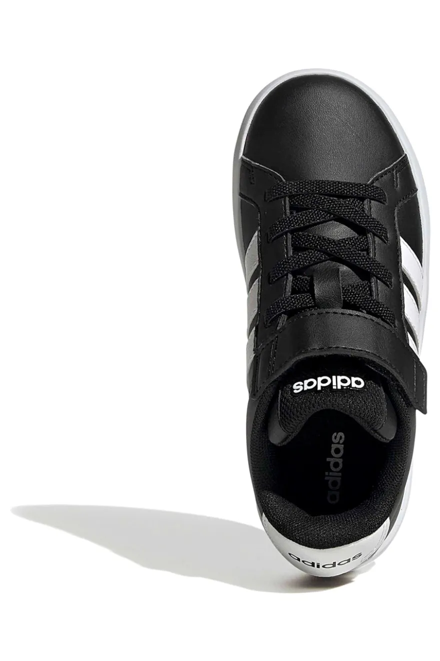 Sneakers nere con dettagli bianchi e chiusura a strappo Adidas Grand Court 3.0 El C