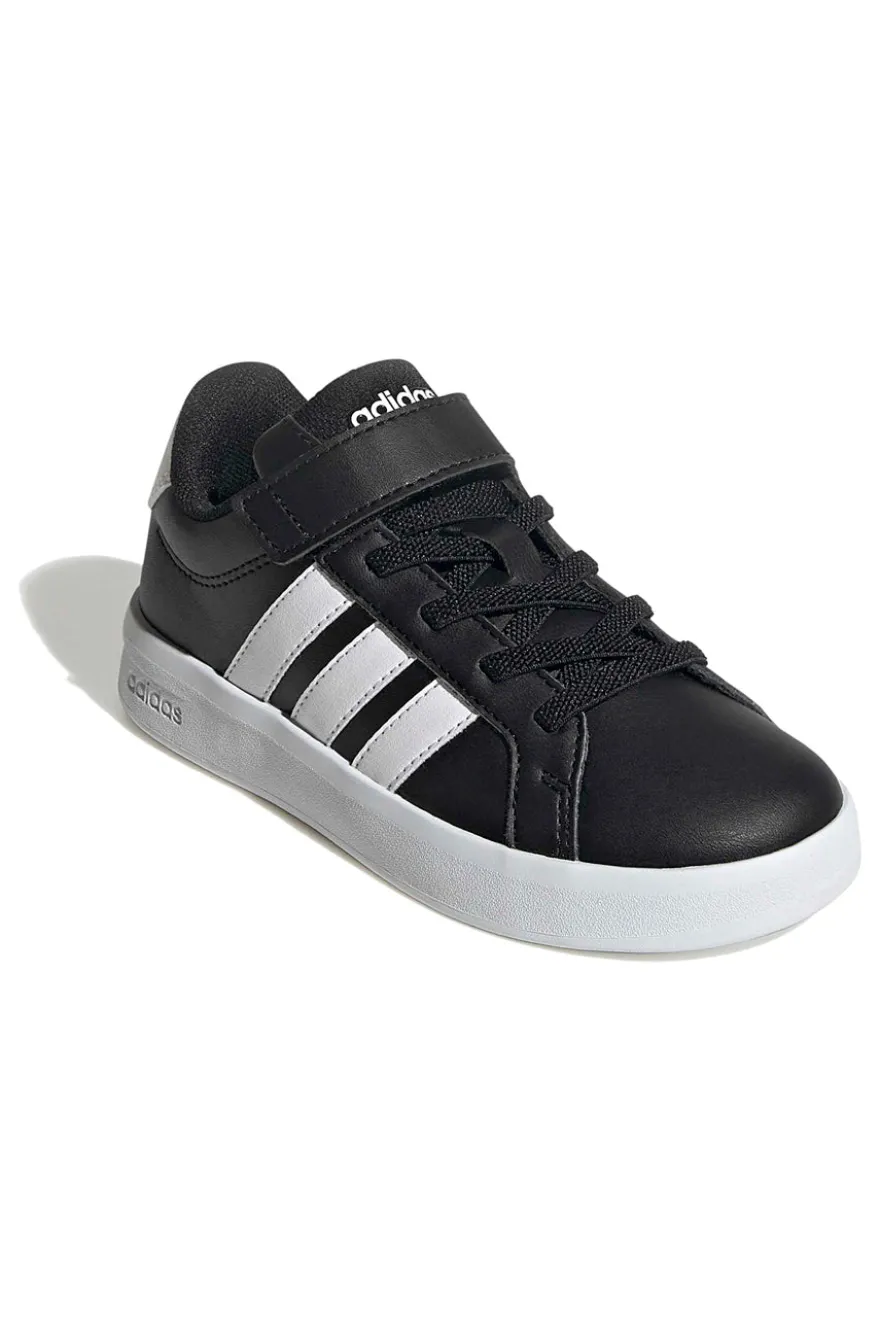 Sneakers nere con dettagli bianchi e chiusura a strappo Adidas Grand Court 3.0 El C
