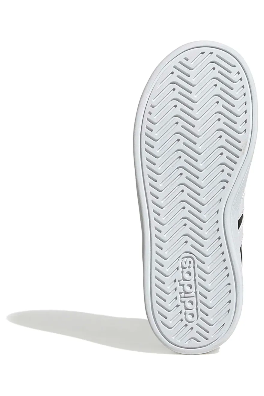 Sneakers nere con dettagli bianchi e chiusura a strappo Adidas Grand Court 3.0 El C