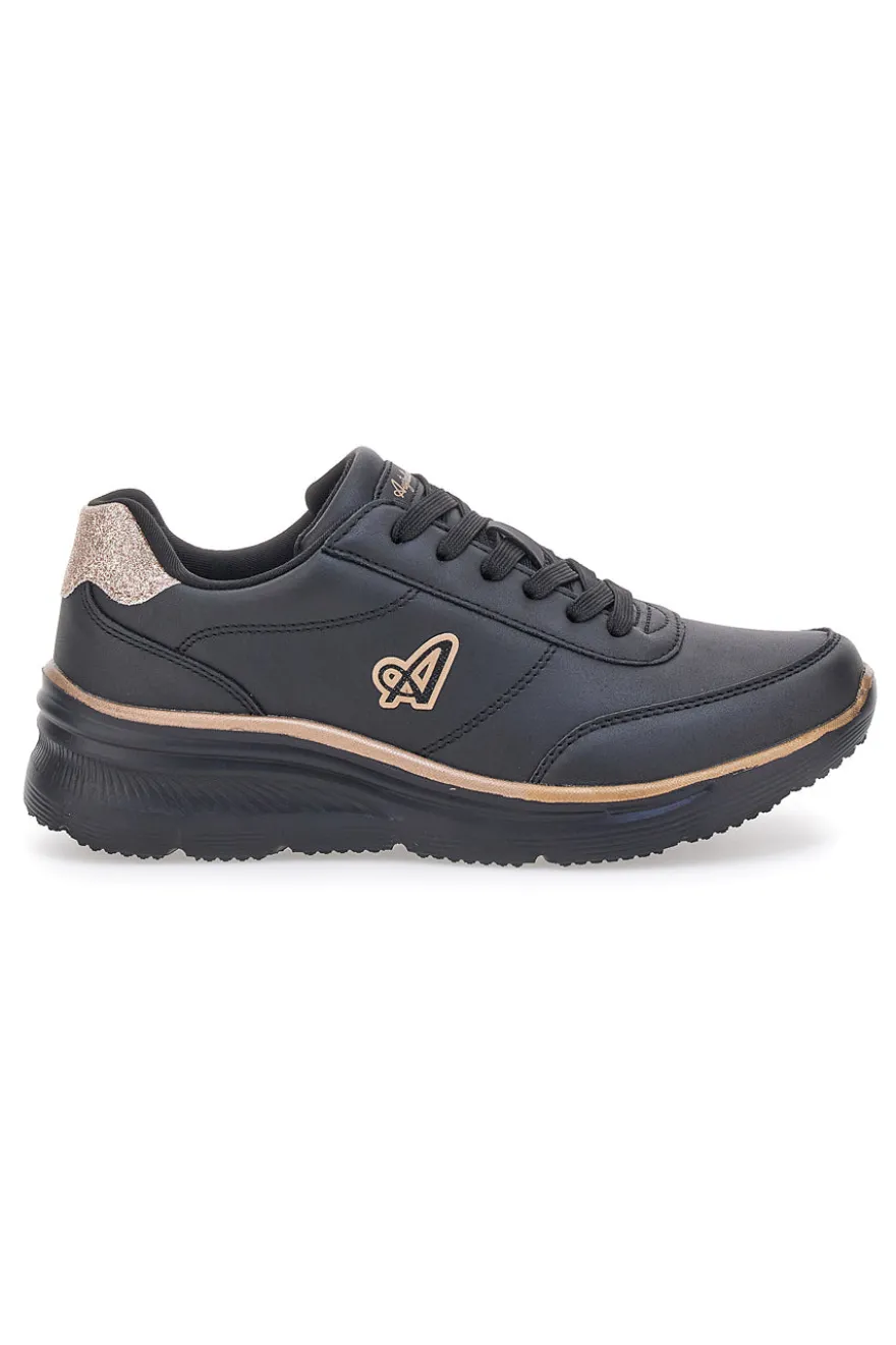Sneakers Nere Con dettagli Dorati Australian AU42W511