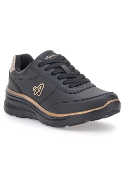 Sneakers Nere Con dettagli Dorati Australian AU42W511
