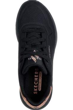 Sneakers nere con dettaglio rame e suola platform Skechers Uno Lite Shimmer Along