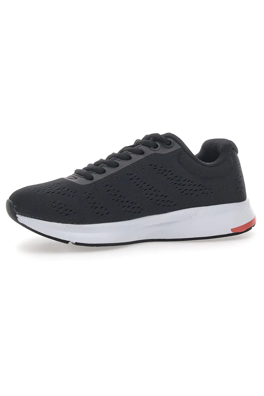Sneakers Nere con Dettagli Corallo e Tomaia in Mesh CHAMPION JAUNT