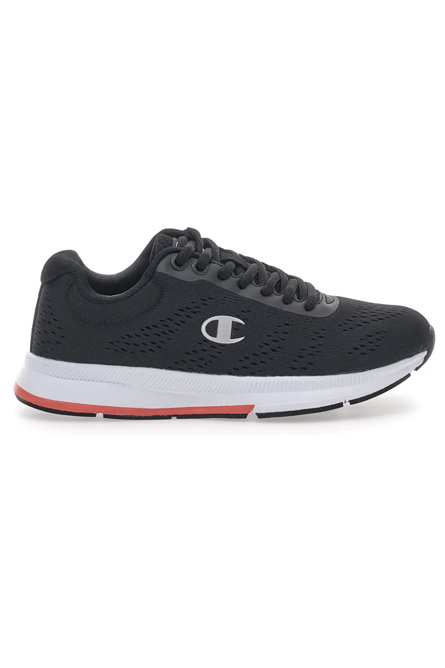 Sneakers Nere con Dettagli Corallo e Tomaia in Mesh CHAMPION JAUNT