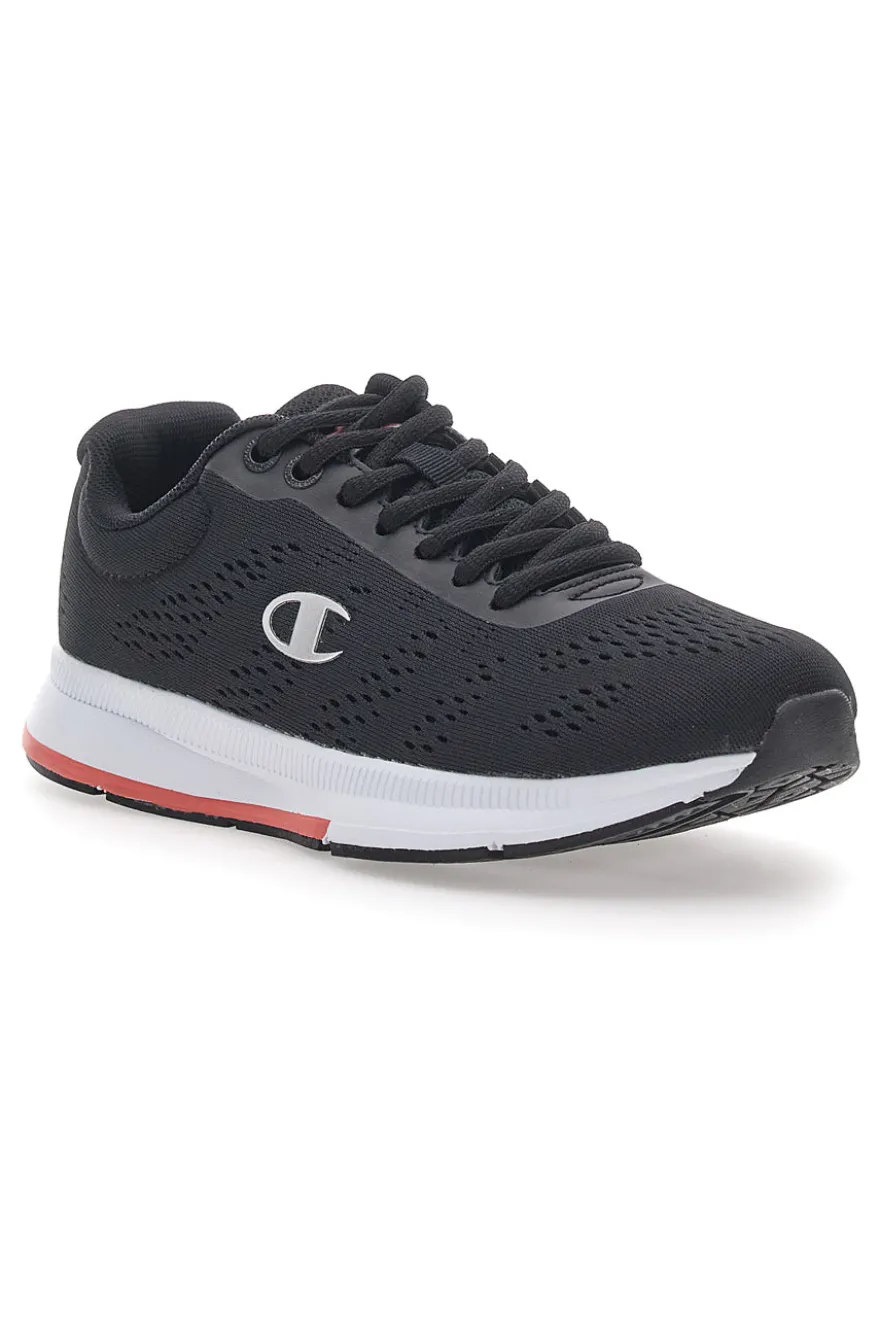 Sneakers Nere con Dettagli Corallo e Tomaia in Mesh CHAMPION JAUNT