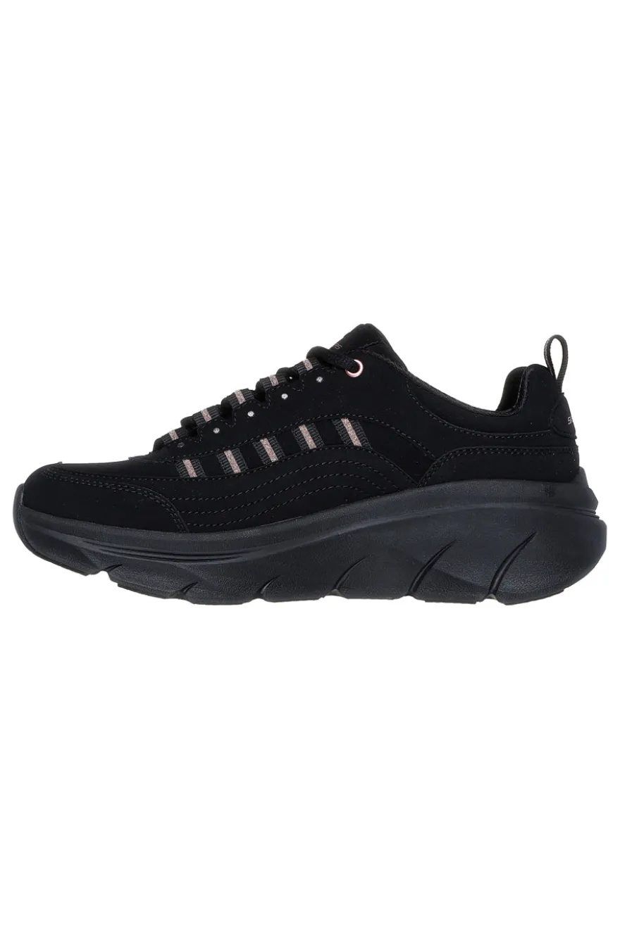 Sneakers Nere con Dettagli Glitter SKECHERS D'LUX WALKER 2.0 GOLDEN STEP