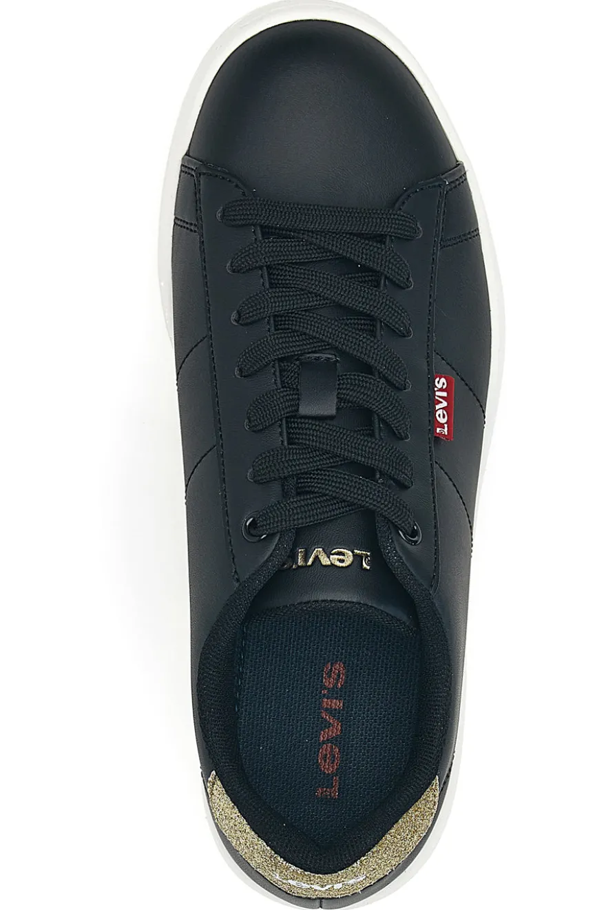 Sneakers nere con dettaglio glitter oro Levi's Bell Jr