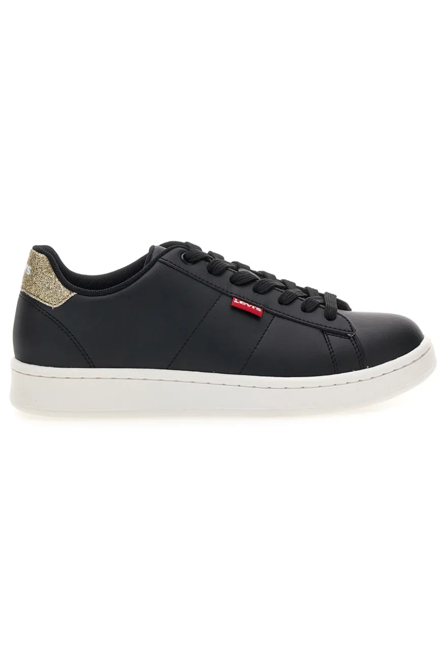 Sneakers nere con dettaglio glitter oro Levi's Bell Jr