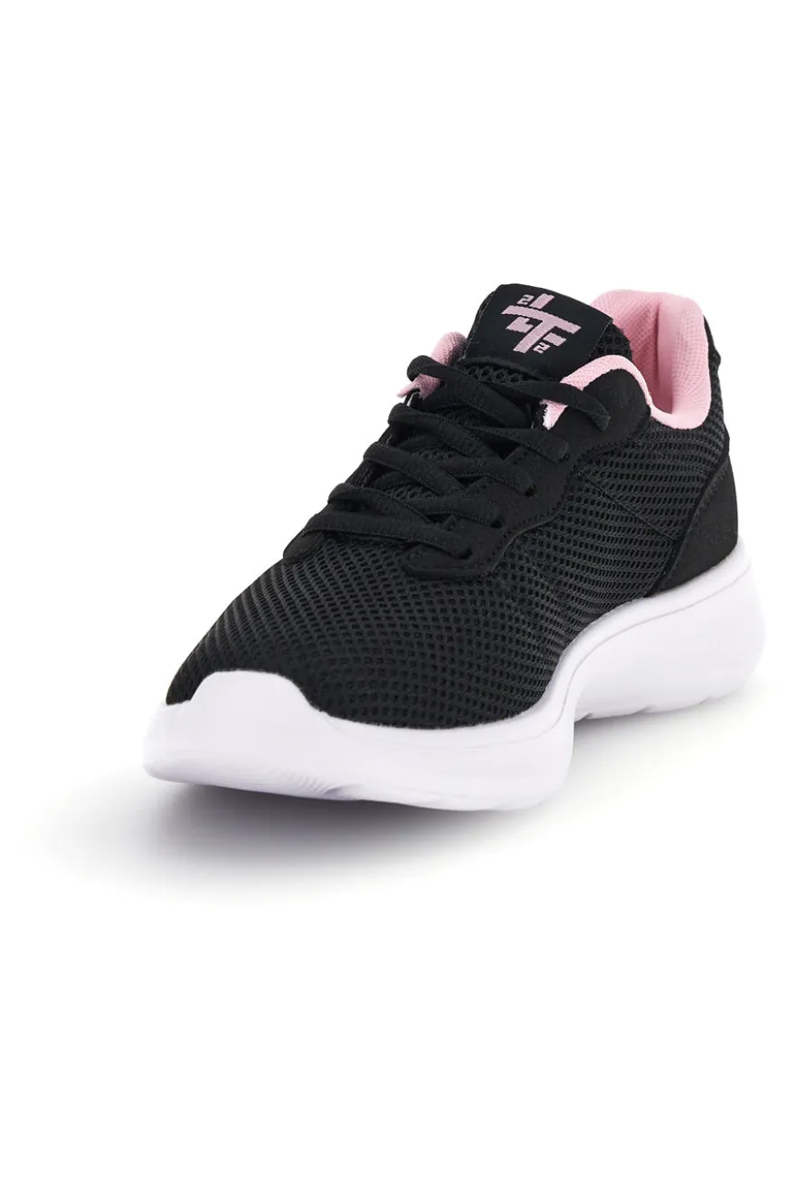 Sneakers nere con dettagli rosa in mesh 2t2l 155BK070903