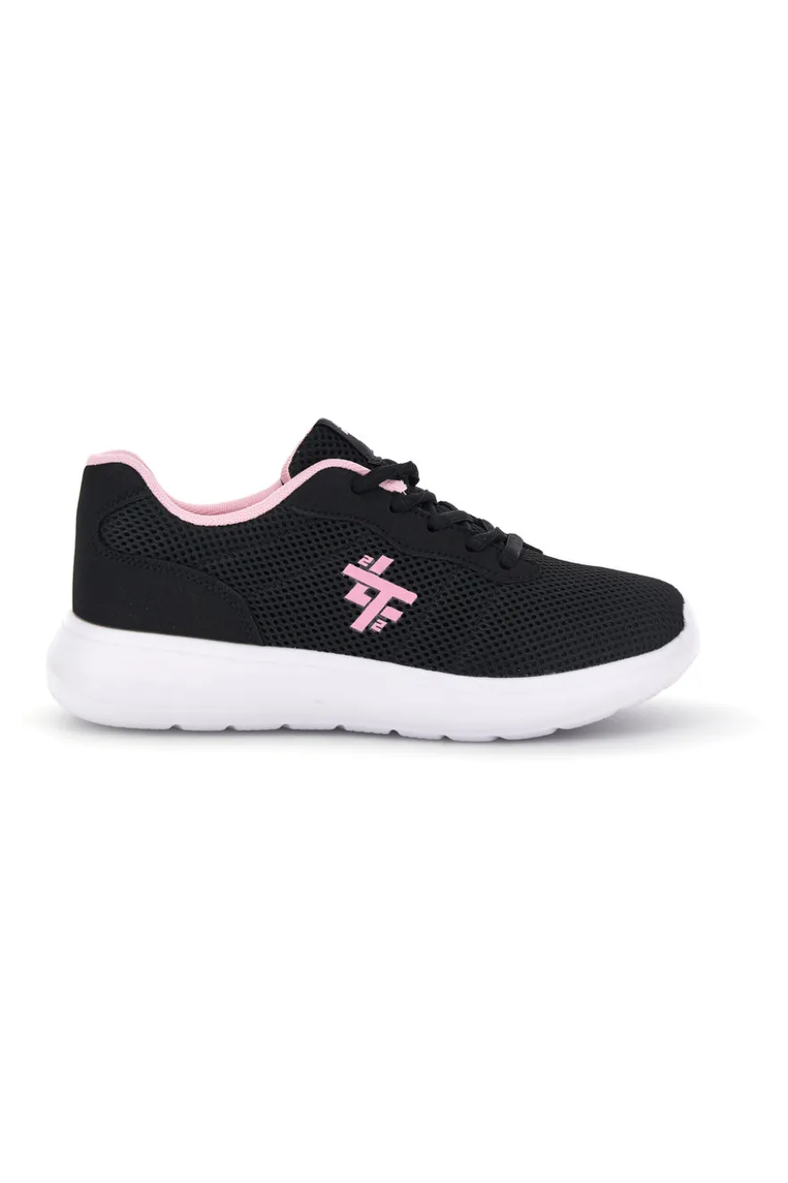 Sneakers nere con dettagli rosa in mesh 2t2l 155BK070903