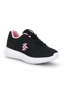 Sneakers nere con dettagli rosa in mesh 2t2l 155BK070903