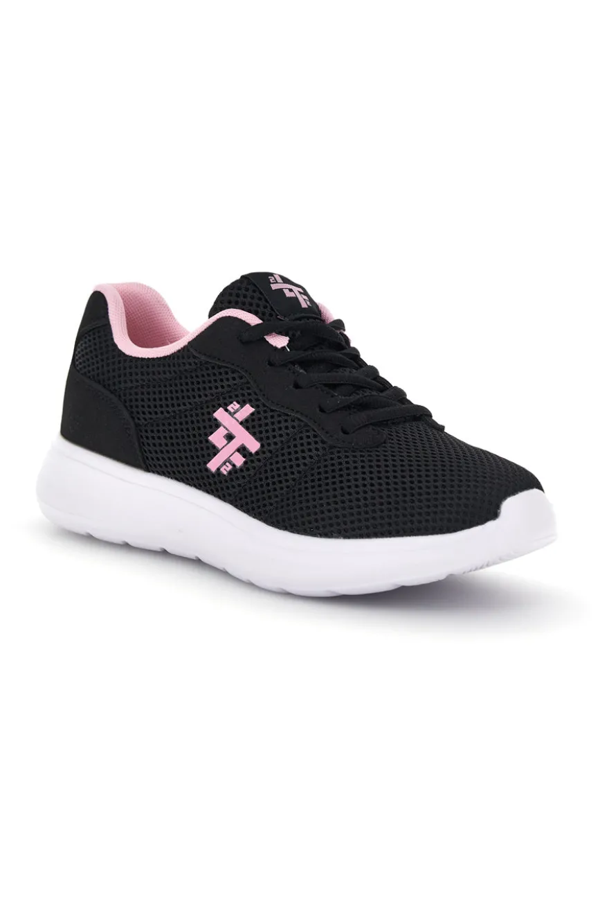 Sneakers nere con dettagli rosa in mesh 2t2l 155BK070903
