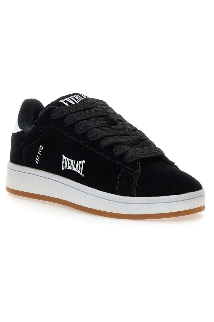 Sneakers nere con effetto velluto e profilo bianco Everlast EV087