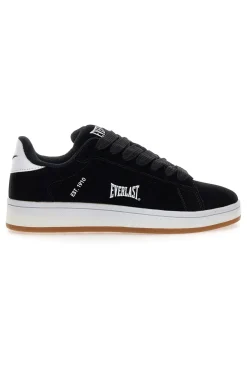 Sneakers nere con effetto velluto e profilo bianco Everlast EV087