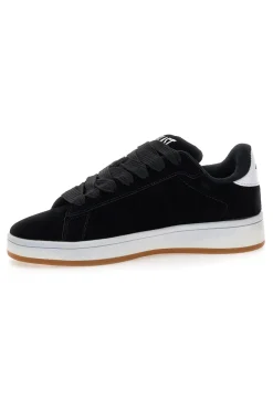 Sneakers nere con effetto velluto e profilo bianco Everlast EV087