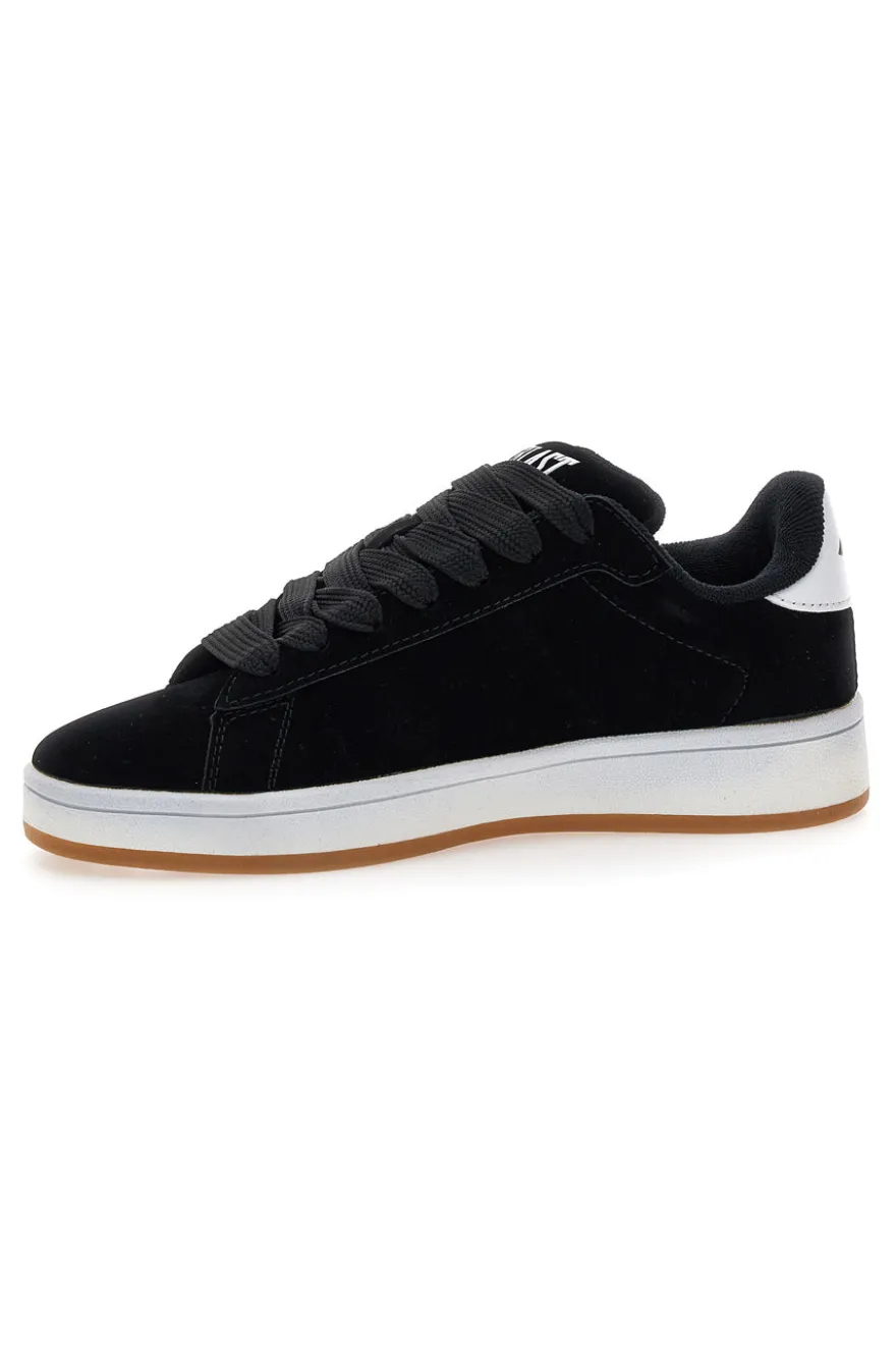 Sneakers nere con effetto velluto e profilo bianco Everlast EV087