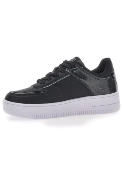 Sneakers Nere Con Flatform Coveri Amber Microfiber Metal