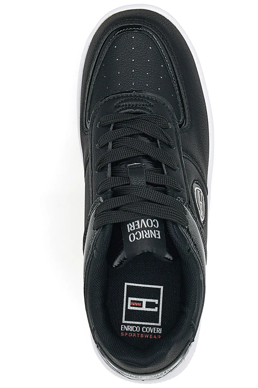 Sneakers Nere Con Flatform Coveri Amber Microfiber Metal