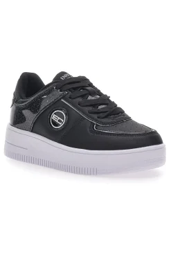 Sneakers Nere Con Flatform Coveri Amber Microfiber Metal